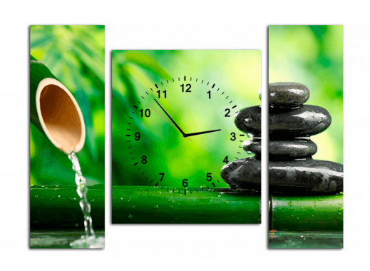 Картина-часы бамбук 