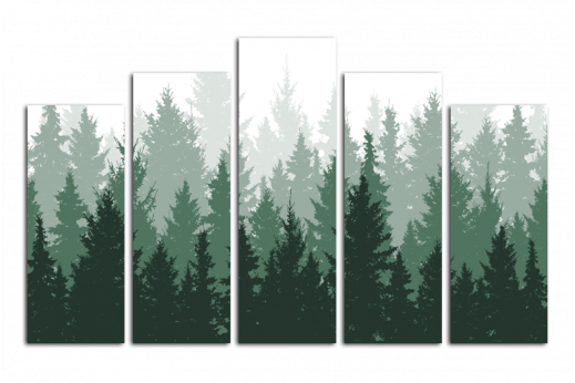 Модульная картина Фон леса